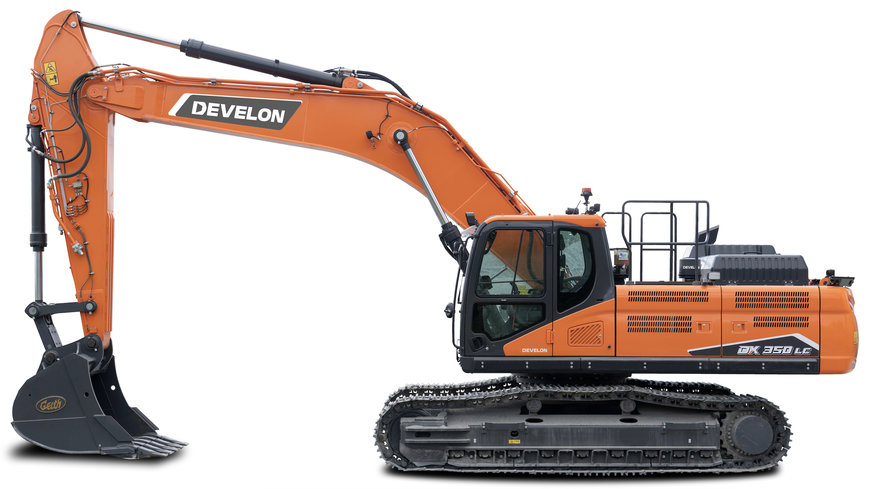 First Develon DX350LC-7 Narrow Track Excavator in Spain